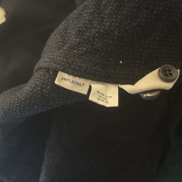 Taylor Stitch - The Ledge Shirt in Dark Navy Linen Tweed - 42/Large - Picture 6 of 10